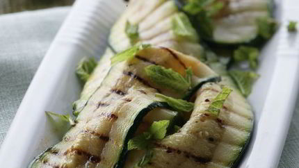 Жареные цукини с лаймом и мятой