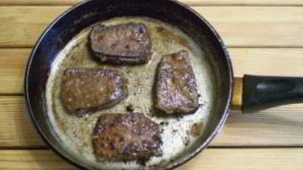 говяжья печень жареная
