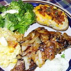 Говяжья печенка Фантастика с луком