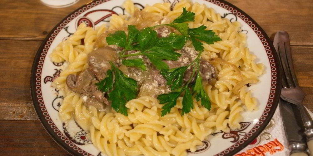 Рецепт куриной печени в сливках