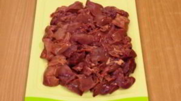 куриная печень, жаренная с яблоками
