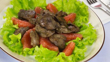 Печень куриная по-анжуйски