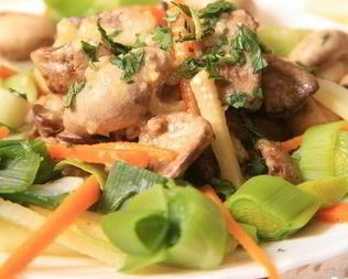 Печень по-итальянски