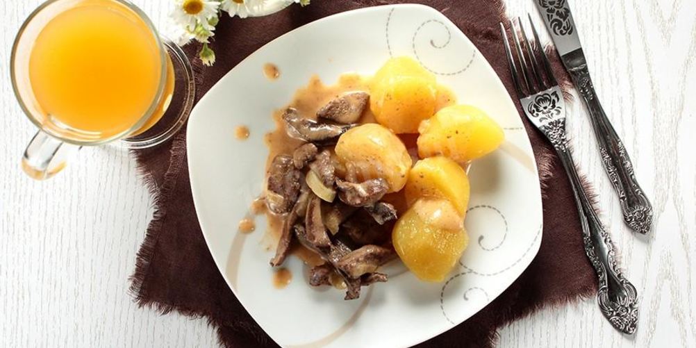 Рецепт печени по строгановски в мультиварке