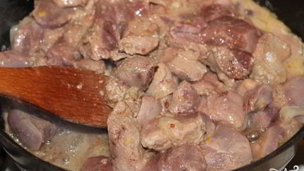 Печень с молоком