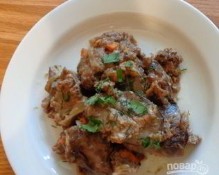 Печень в сливках