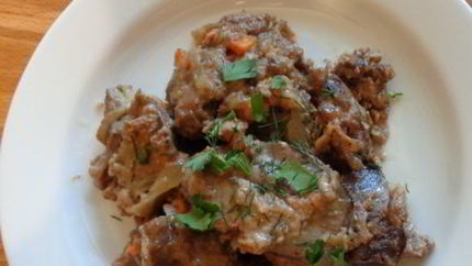 Печень в сливках