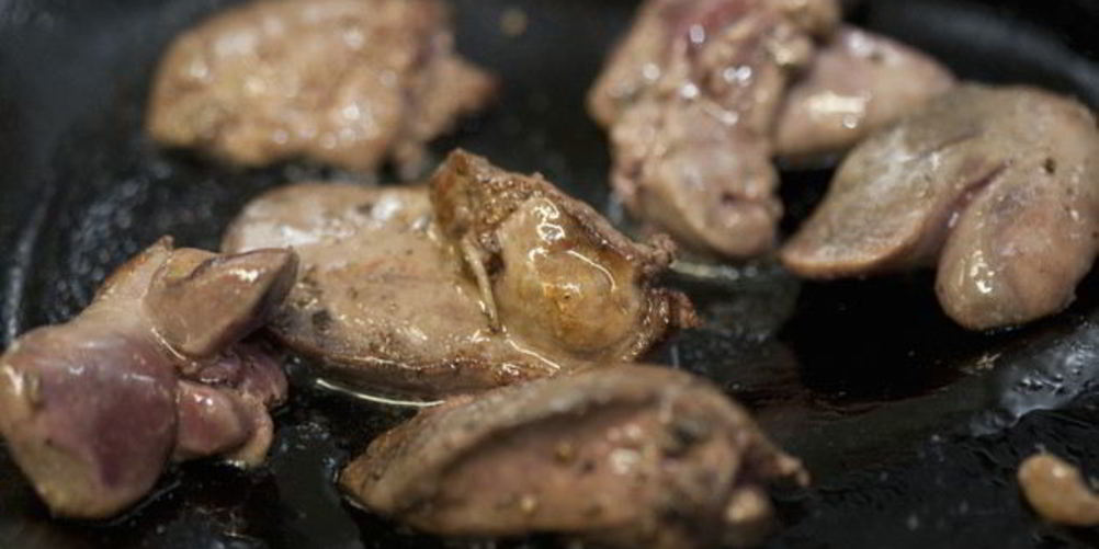 Рецепт печени в сметане на сковороде