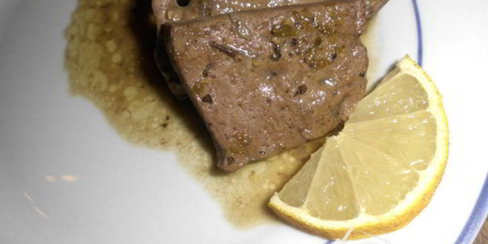 Рецепт сикотаки — печени говяжья с орегано и лимонным соком