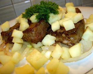 Телячья печень по-берлински