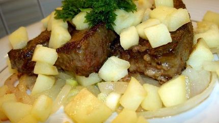 Телячья печень по-берлински