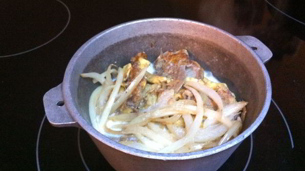 тушеная говяжья печень