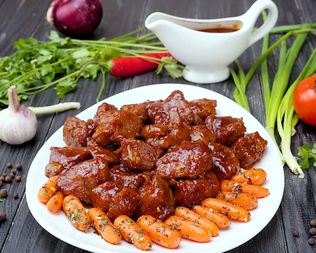 Тушеная печень