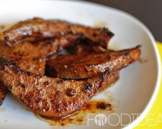 Вкусная свиная печень