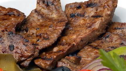 Жареная печень в крахмале