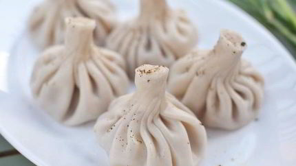 Хинкали с картошкой и сыром