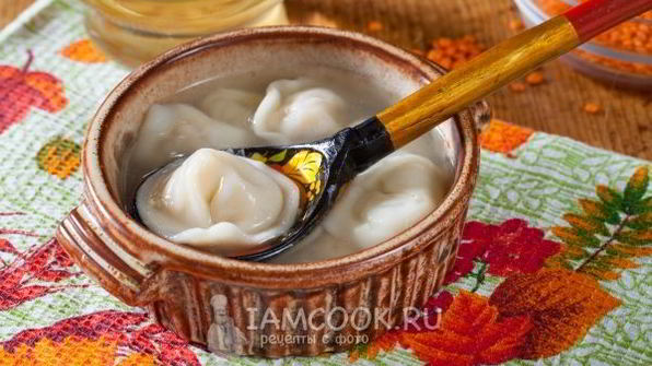 пельмени с чечевицей