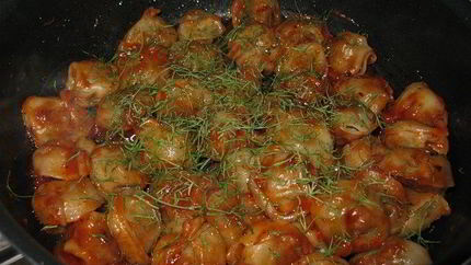 Вкусные жареные пельмени