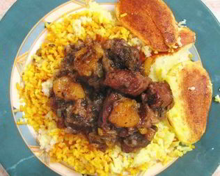 Азербайджанский плов с бараниной