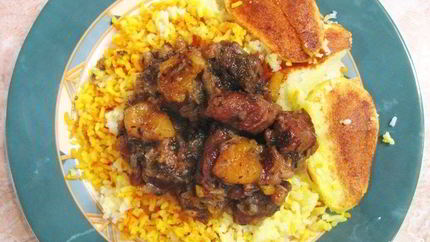 Азербайджанский плов с бараниной