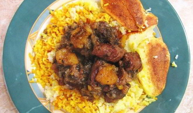 Азербайджанский плов с бараниной