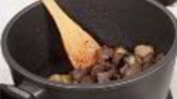 городской плов с бараниной и грибами