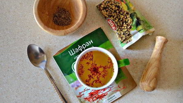 королевский персидский плов с люля-кебабом из баранины