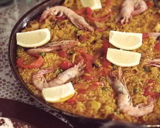 Паэлья с морепродуктами