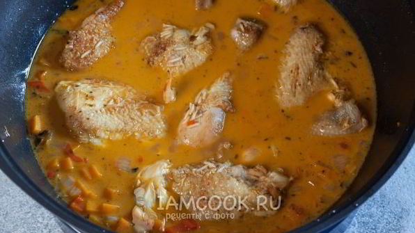 плов из бурого риса с курицей