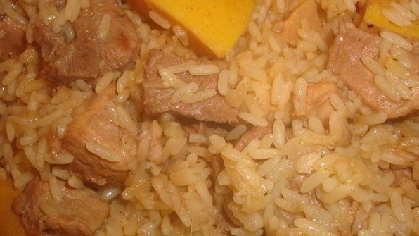 плов с айвой