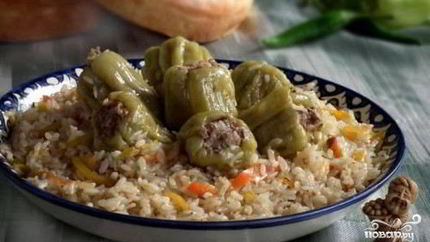 Плов с болгарским перцем