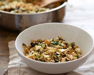 Плов с горохом нут