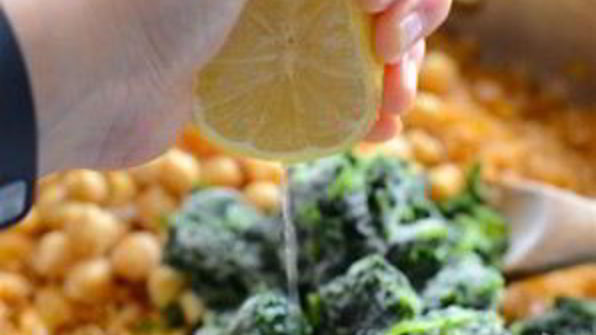 плов с горохом нут