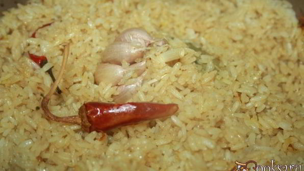 плов с говядиной, курицей и нутом в мультиварке