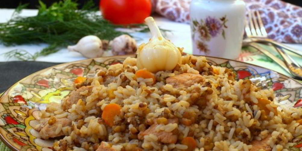 Рецепт плова с индейкой и машем