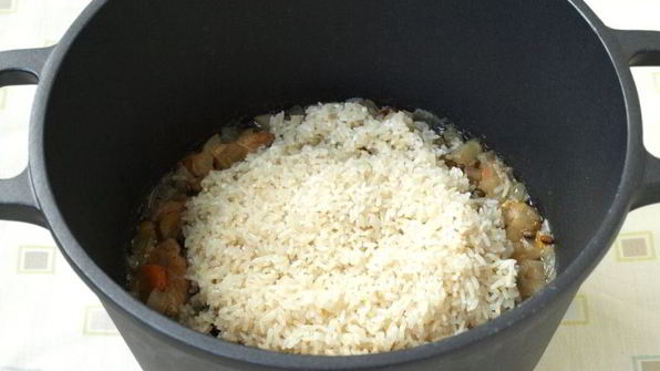 плов с индейкой и машем