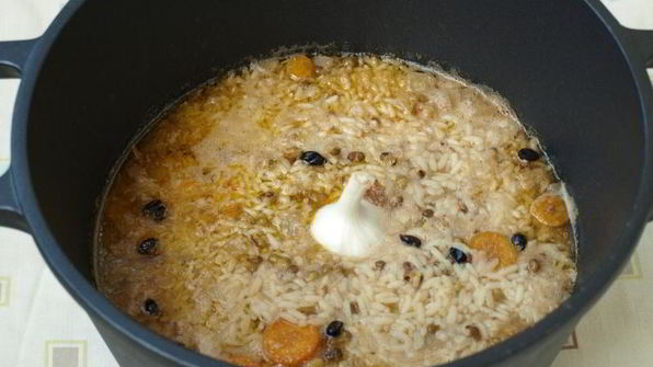 плов с индейкой и машем