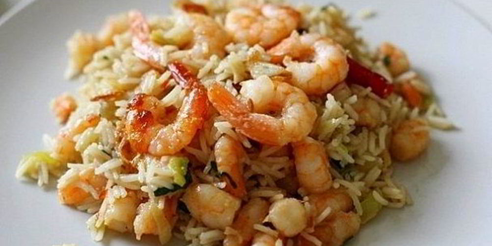 Рецепт плова с креветками в мультиварке