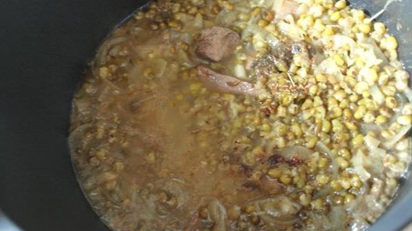 плов с машем и телятиной