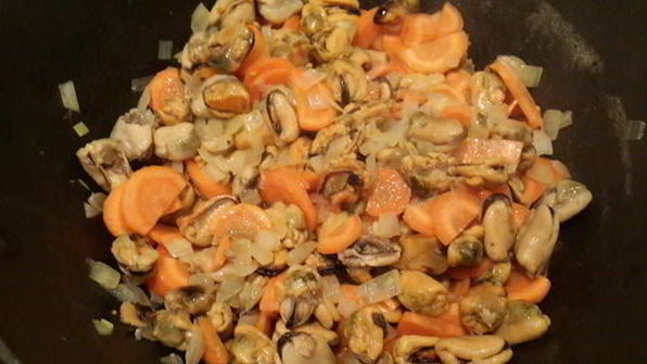 плов с мидиями