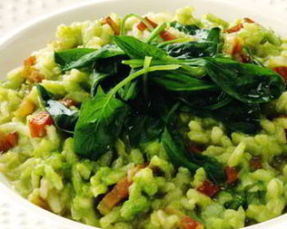 Плов со шпинатом