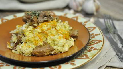 Плов со свининой в мультиварке