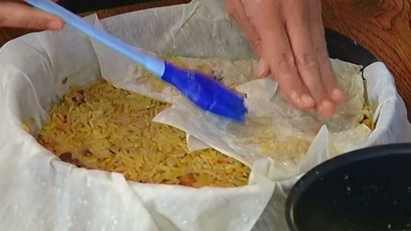 плов в тесте фило