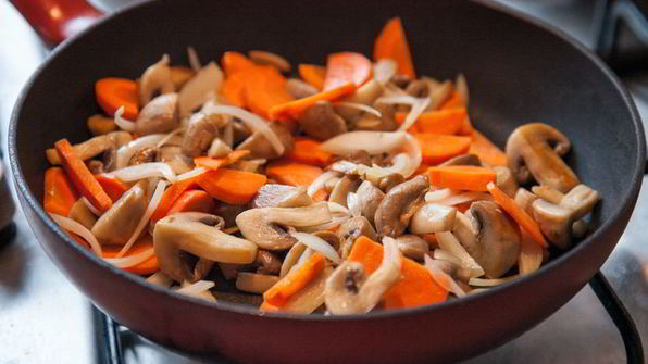 постный плов с грибами