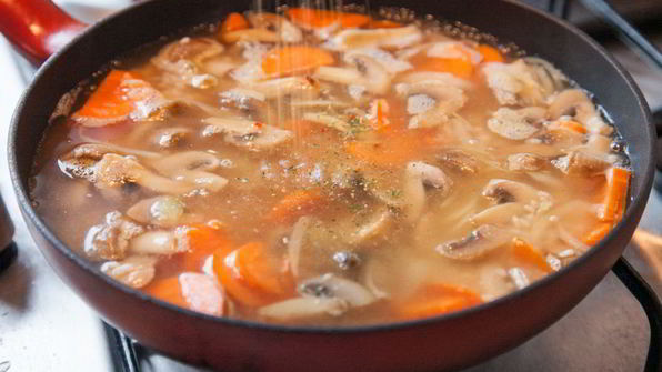 постный плов с грибами