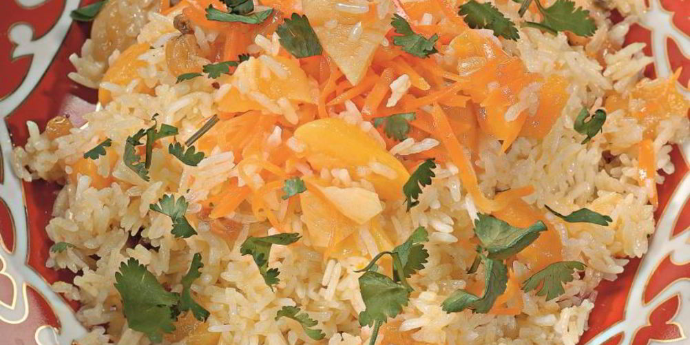 Рецепт сладкого плова с изюмом и курагой