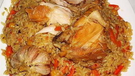 Узбекский плов с курицей