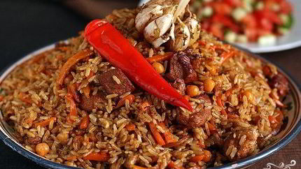 Узбекский плов с нутом