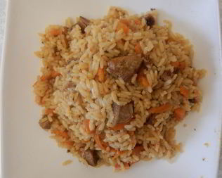 Вкусный плов со свининой