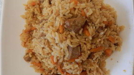 Вкусный плов со свининой